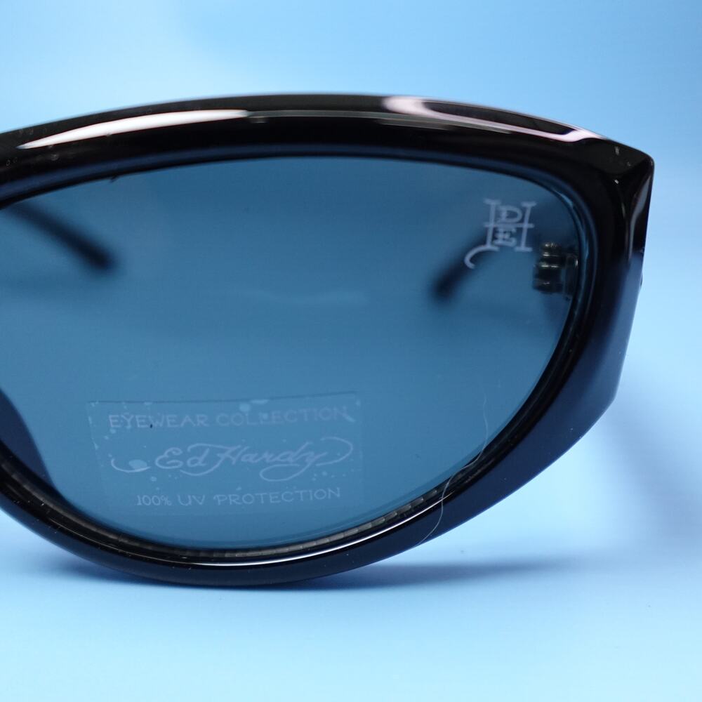 Ed Hardy Sunglasses Iron Cross Black 100% UV Protection - Picture 5 of 16